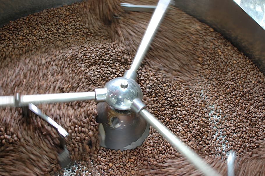 coffee, roasting, bean, grilled, seed, agriculture, food, brown HD wallpaper