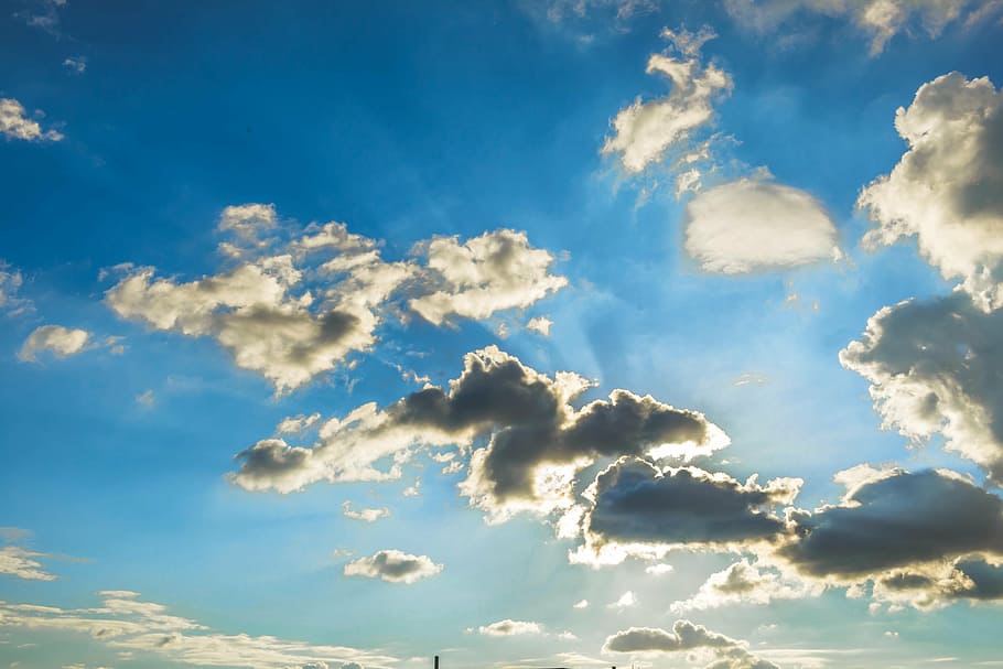 sky, clouds in sky, blue sky, nature, weather, summer, cloud - Sky HD wallpaper