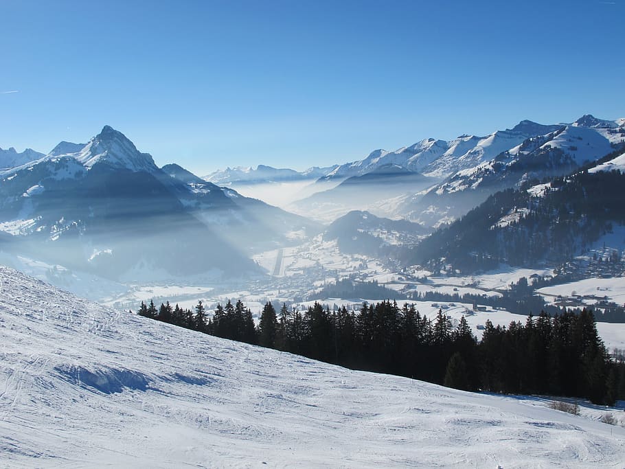 snow, winter, landscape, cold temperature, mountain, scenics - nature HD wallpaper