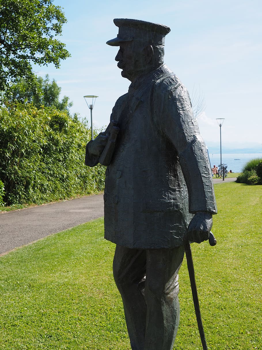 Statue, Bronze, Figure, Man, Human, ferdinand from zeppelin HD wallpaper
