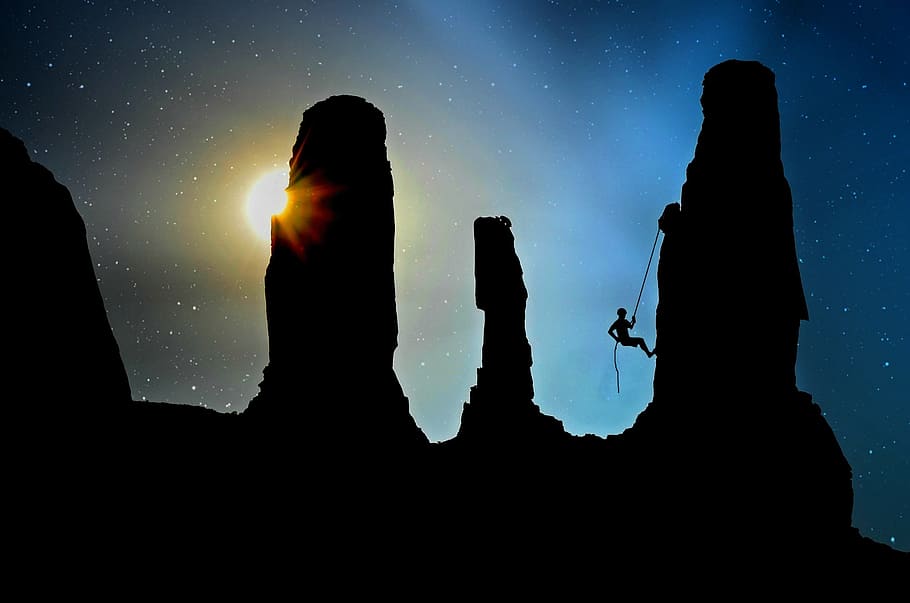light, dawn, landscape, sunset, adventure, backlit, dark, dusk HD wallpaper