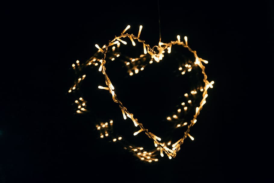 Heart illumination, abstract, other, glowing, fire - Natural Phenomenon HD wallpaper