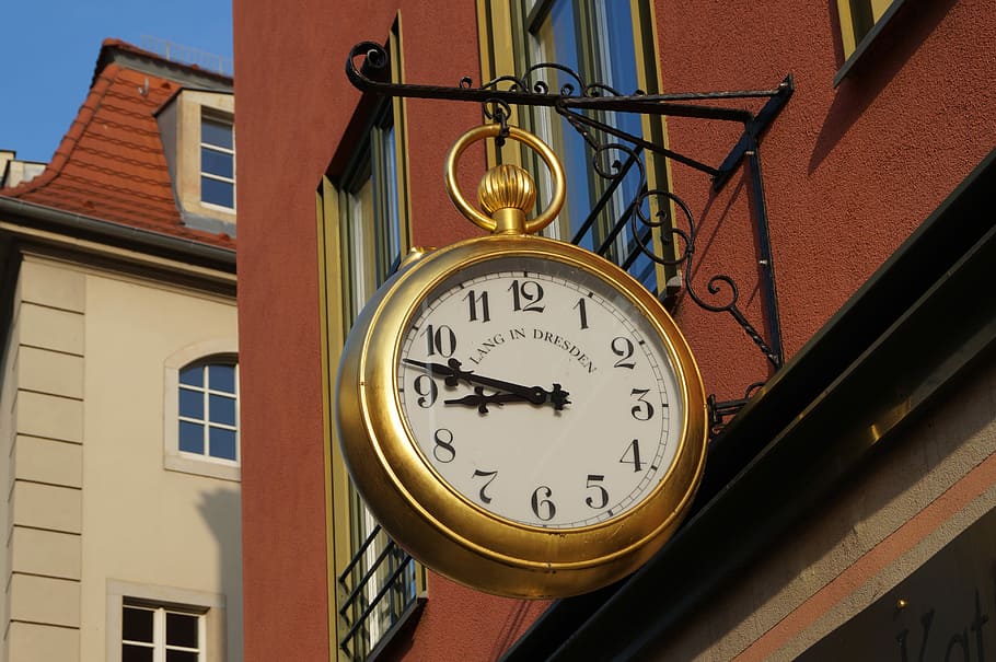 Dresden, Time, Clock, time indicating, clock face, watches HD wallpaper