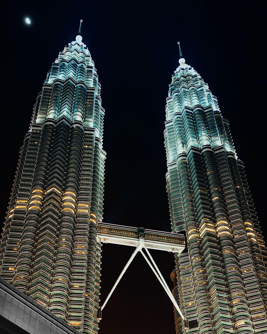 Petronas Tower, Malaysia, architecture, building, infrastructure, HD wallpaper