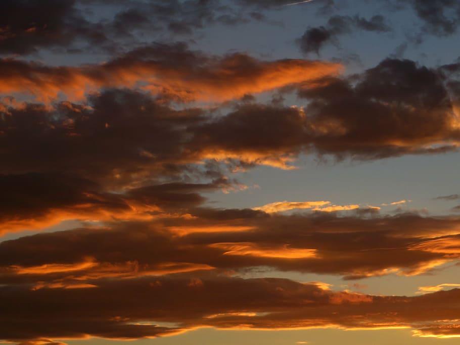 clouds, sunset, abendstimmung, romance, nature, cloud - Sky HD wallpaper