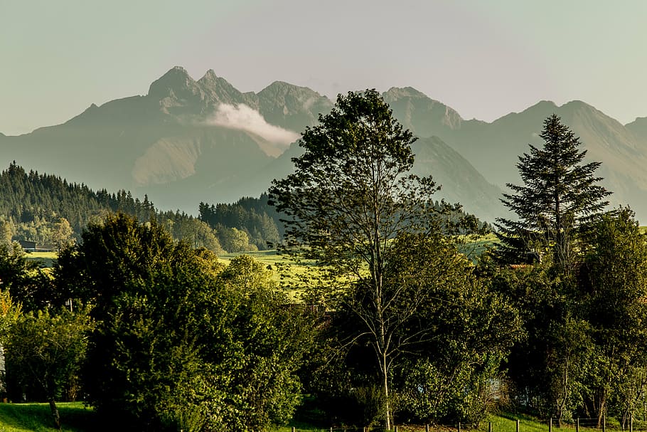 landscape, mountains, nature, alpine, allgäu, mountain landscape HD wallpaper
