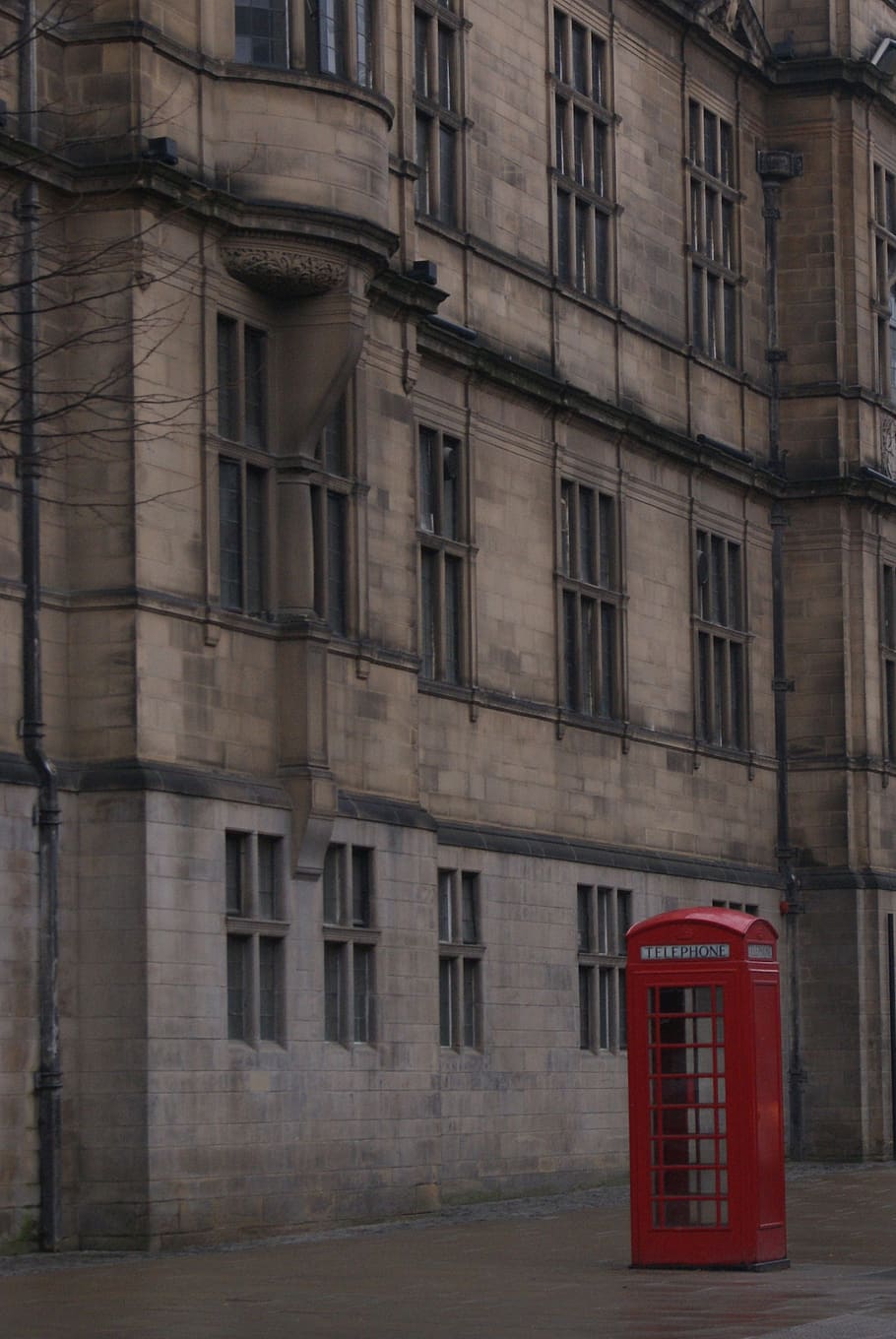 red, phone, booth, telephone, uk, england, london, communication, HD wallpaper