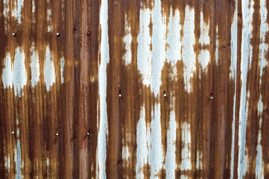 Rustic Tin Corrugated Wall Blank, Corrugated Tin Wallpaper