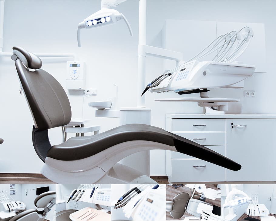 desk, table, technology, room, chair, clean, clinic, dental care, HD wallpaper