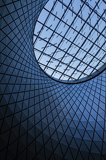 worm view of building, untitled, window, iphone wallpapers, android wallpapers HD wallpaper