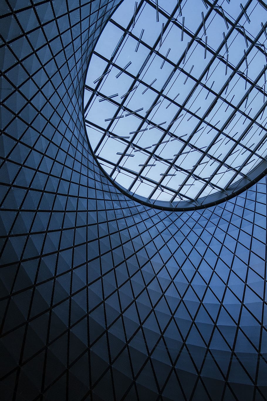 worm view of building, untitled, window, iphone wallpapers, android wallpapers HD wallpaper