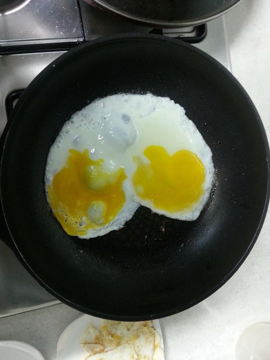 hart, eggs, fry, food, egg Yolk, fried Egg, cooking, cooking Pan HD wallpaper