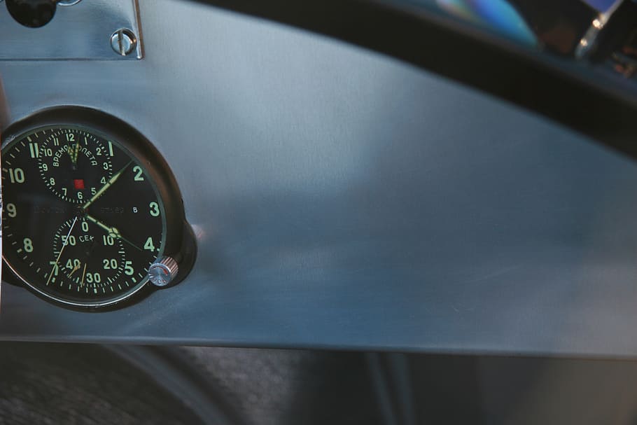 dashboard, clock, instruments, auto, automobile, car, aircraft HD wallpaper