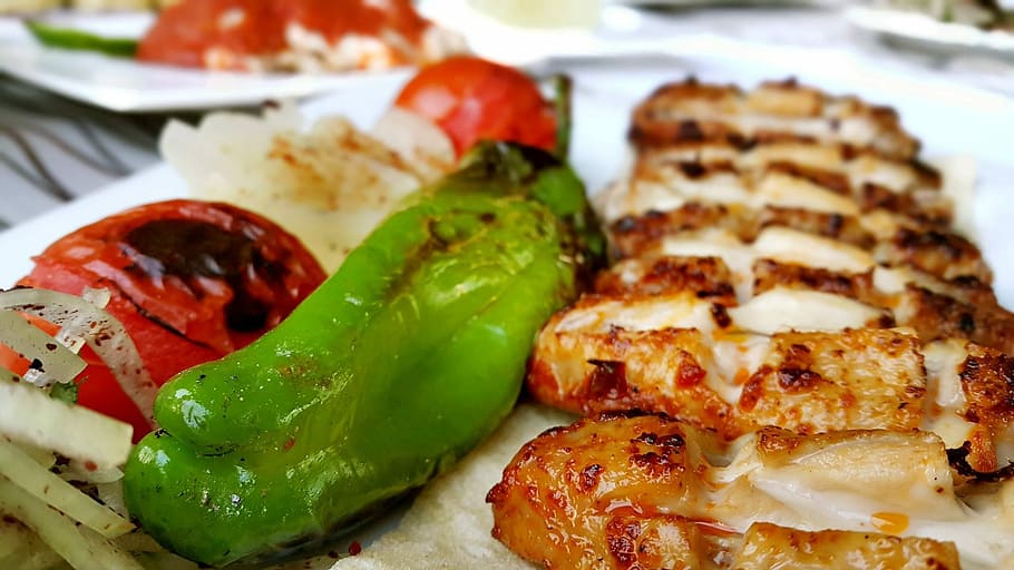 Kebab, Food, Turkish Cuisine, Grill, presentation kebab, food sample, HD wallpaper