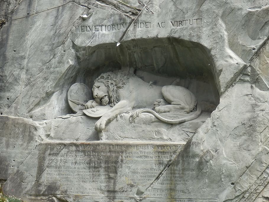 lion, statue, pierre, grey, architecture, sculpture, famous Place HD wallpaper