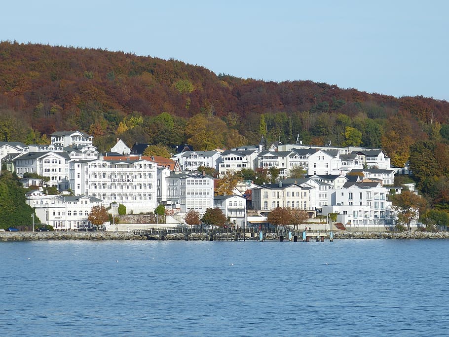 Sassnitz, Rügen, White Cliffs, baltic sea, rügen island, water HD wallpaper