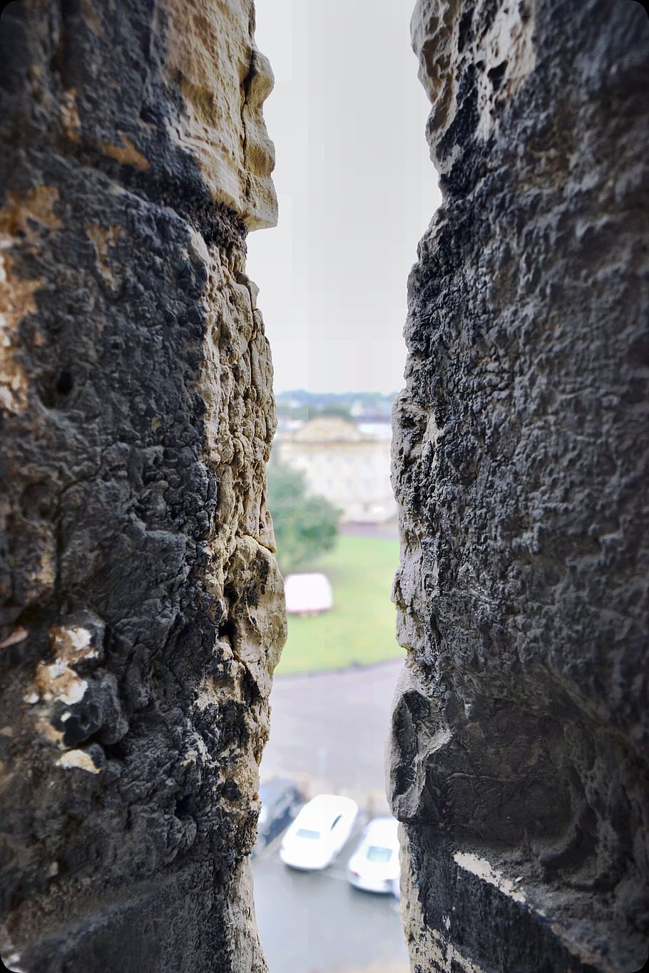 keep, wall, castle, york, thin view, day, textured, focus on foreground HD wallpaper
