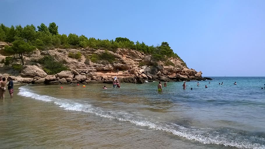beach, costa, shore, cala, water, sea, land, scenics - nature HD wallpaper