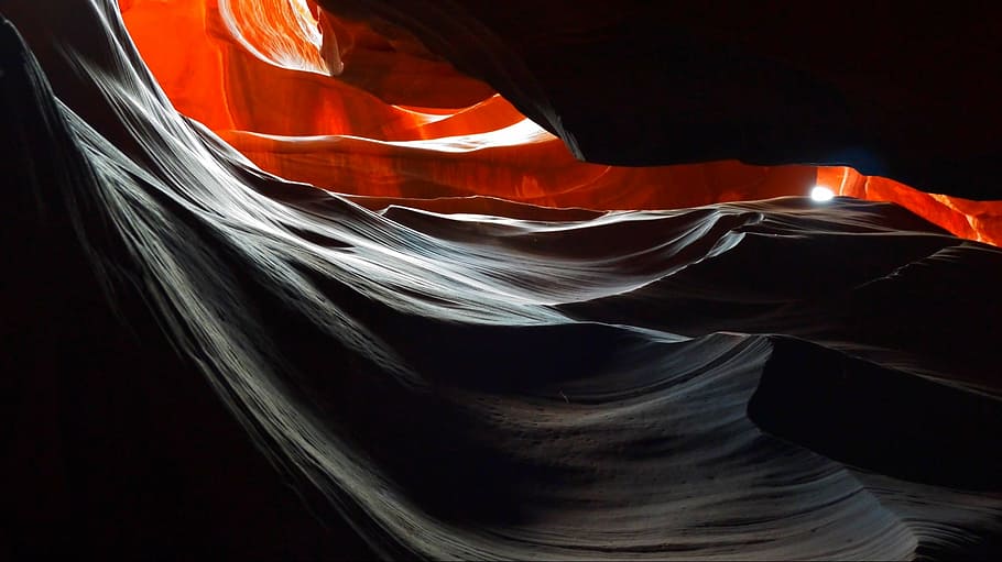 antelope canyon in arizona, slot canyon, navajo land, formations, HD wallpaper
