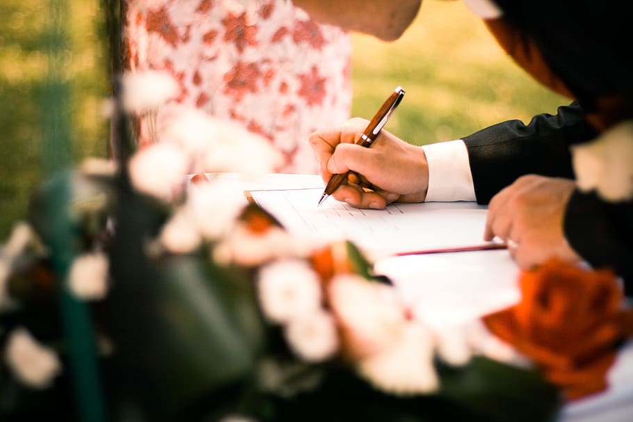 Person Drawing on White Paper, contract, depth of field, flowers, HD wallpaper