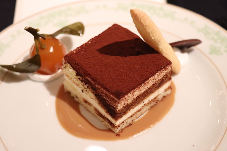 cake, dessert, hotel, sweet food, plate, indulgence, food and drink HD wallpaper
