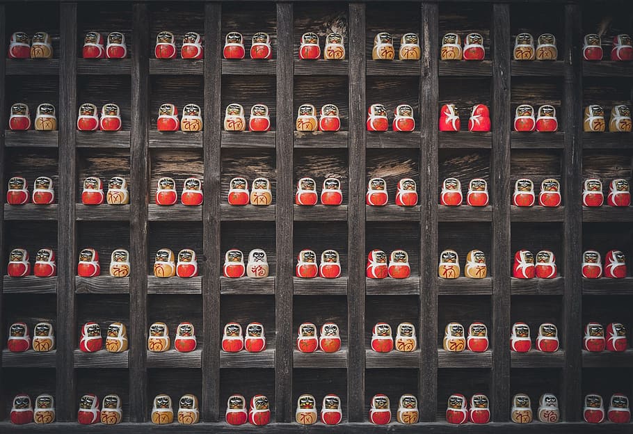 pattern, display, shelf, wooden, rack, toy, design, full frame HD wallpaper