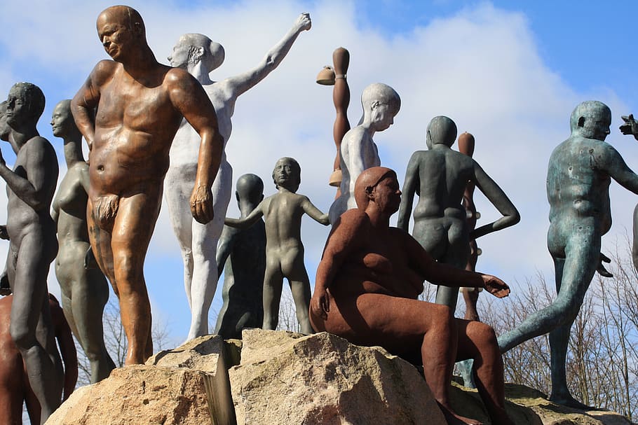 plastic, bronze, art, personal, figures, statue, sculpture HD wallpaper