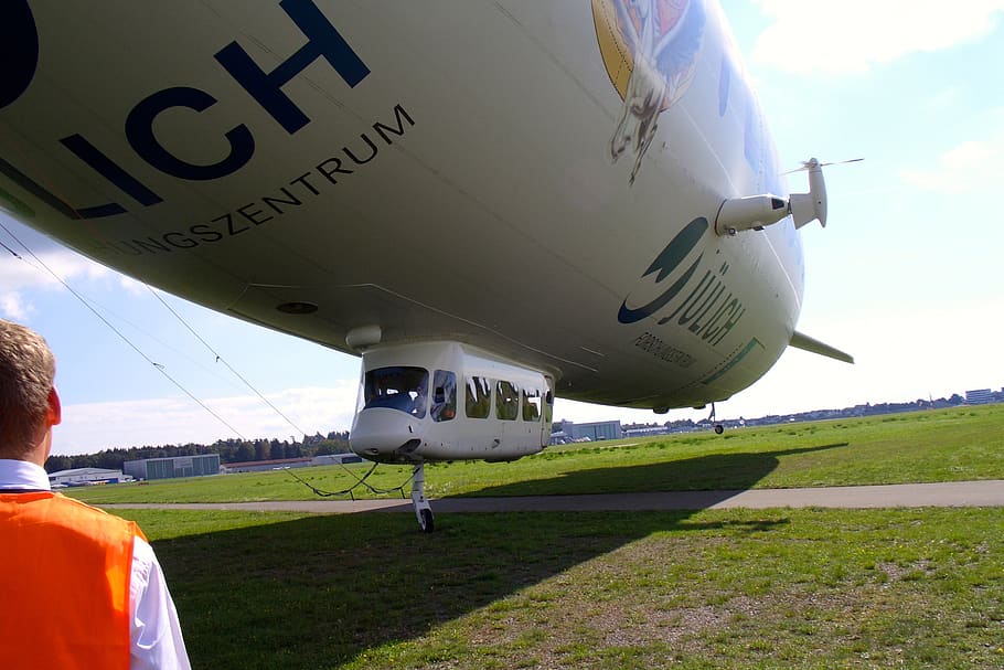 zeppelin, friedrichshafen, airship, air vehicle, airplane, mode of transportation, HD wallpaper