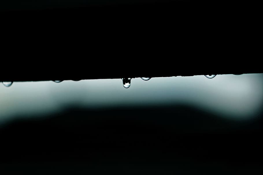 drop, water, wet, drip, liquid, macro, nature, blue, background HD wallpaper