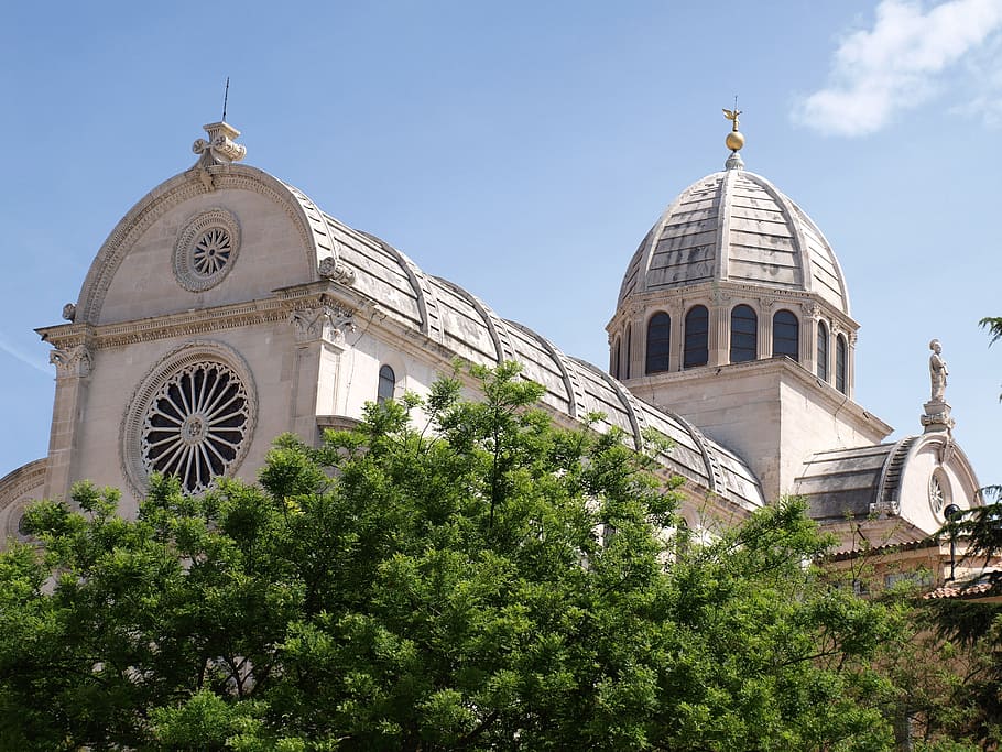 monuments, architecture, historic, unesco, church, sibenik HD wallpaper