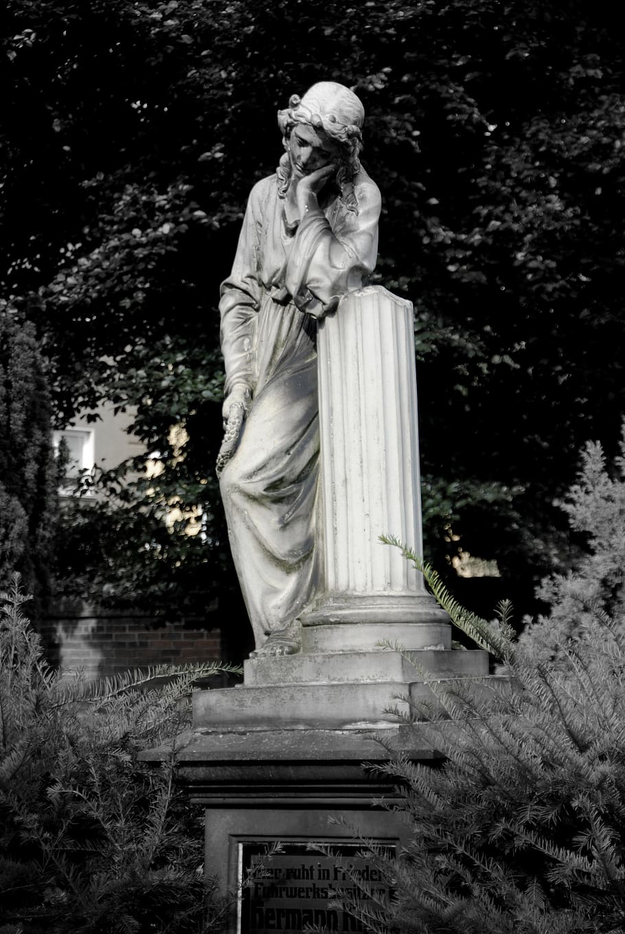 be, monument, cemetery, sculpture, statue, representation, human representation HD wallpaper