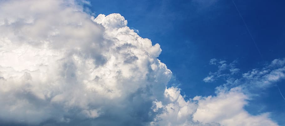 Sky, Clouds, Blue, Steel, the sky, storm, contrast, nature HD wallpaper