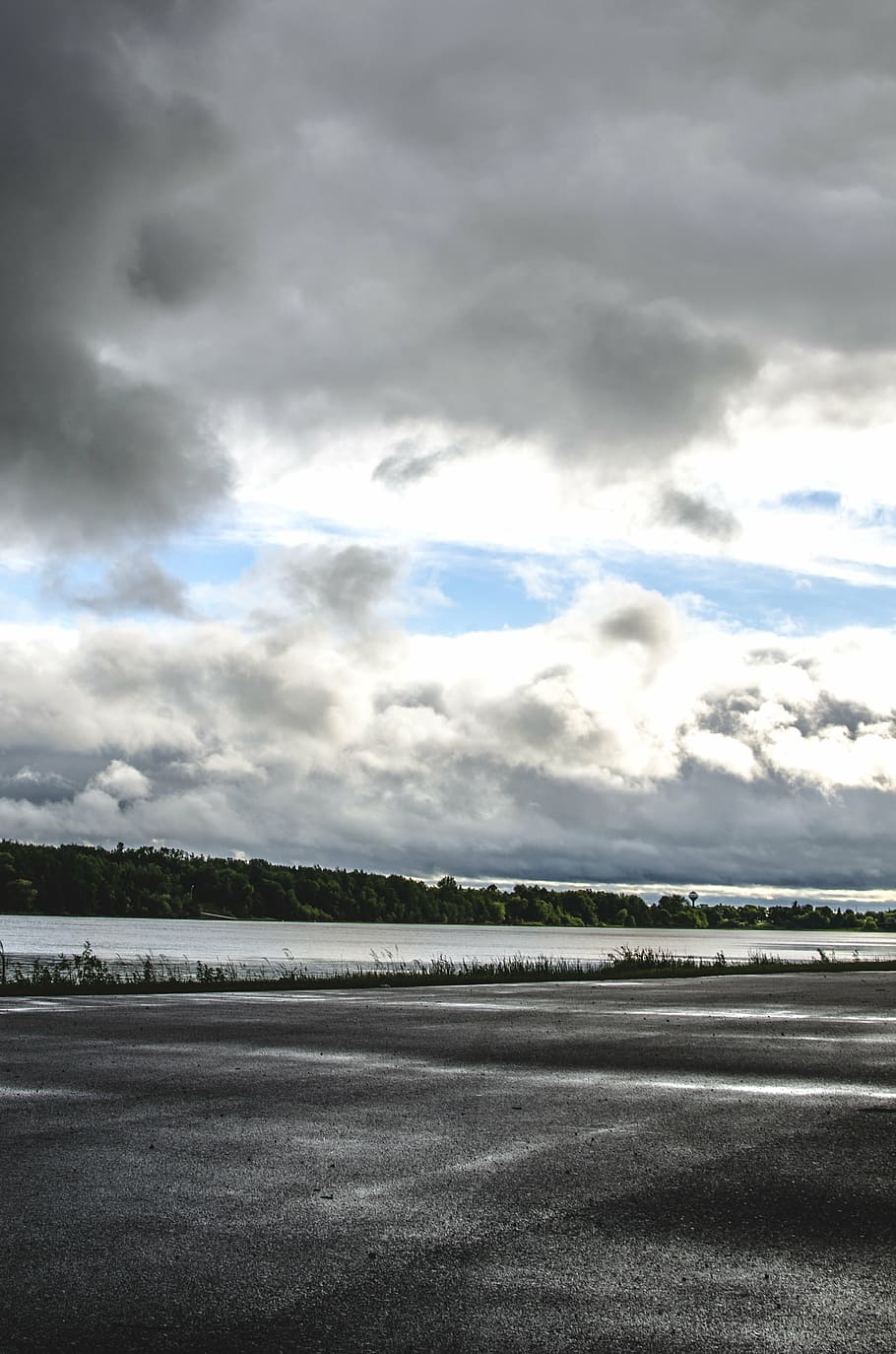 clouds, landscape, river, cloud - sky, beauty in nature, scenics - nature HD wallpaper