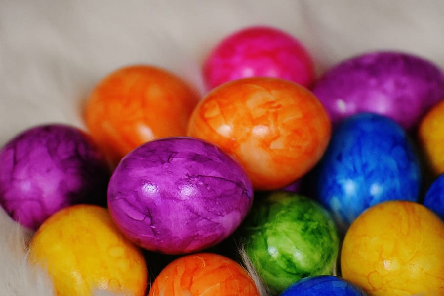 Eastern egg lot, colored, colorful, easter eggs, easter nest HD wallpaper