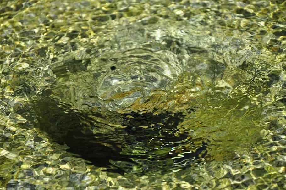 Fountain, Water Surface, full frame, backgrounds, abstract HD wallpaper
