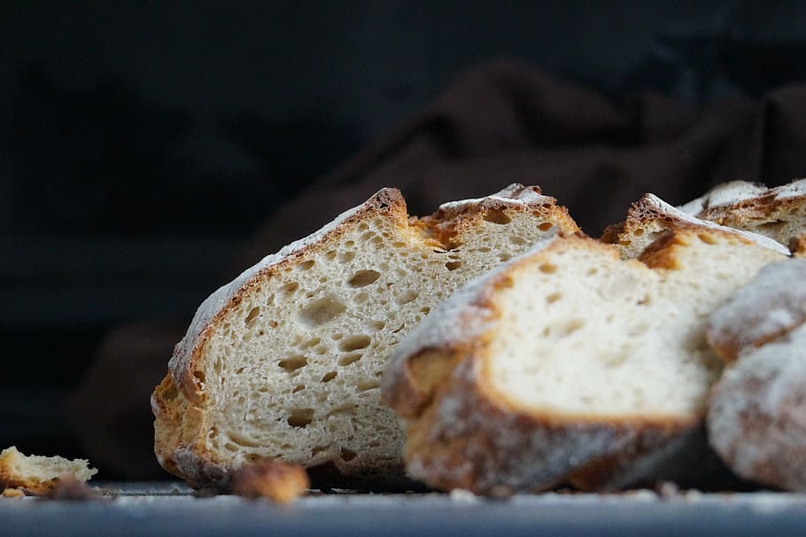 bread, crispy, bake, presentation, crust, flour, food and drink HD wallpaper
