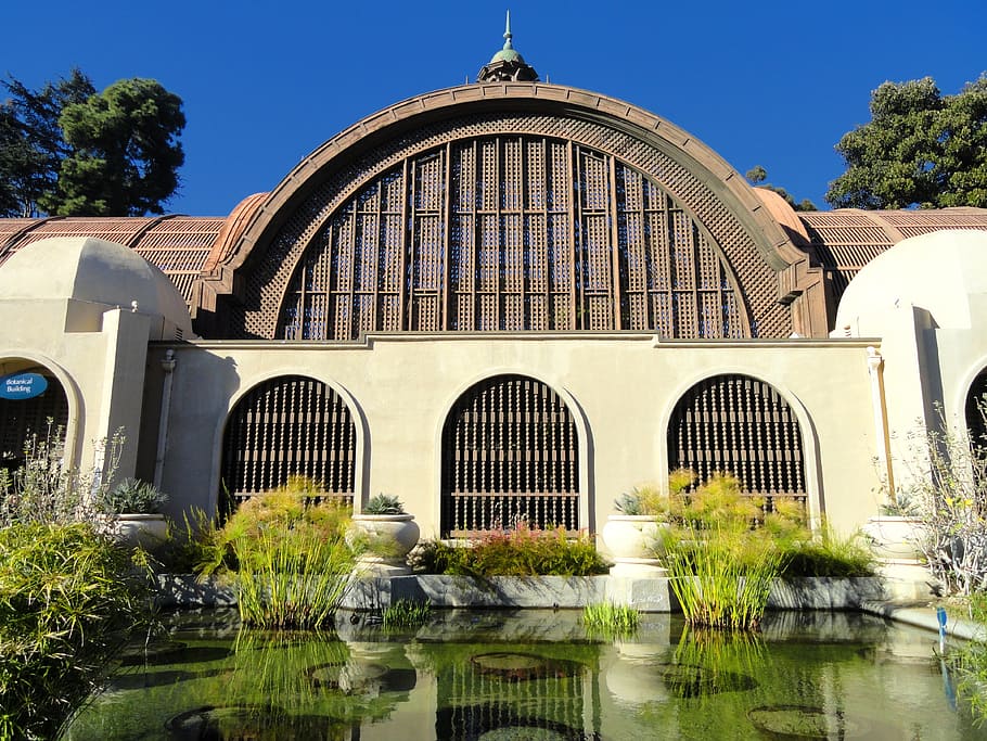 Balboa Park, Botanical Garden, San Diego, california, building, HD wallpaper