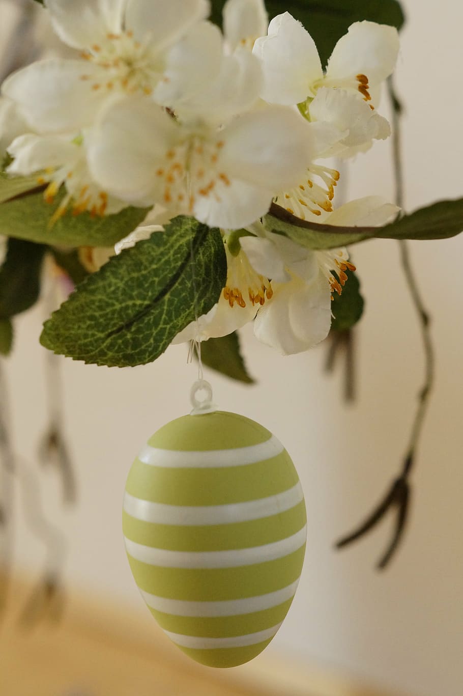easter greeting, easter branch, happy easter, easter egg, decoration HD wallpaper