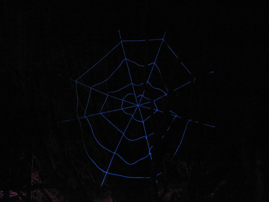light effects, cobweb, grugapark, parking lights, night, shape HD wallpaper
