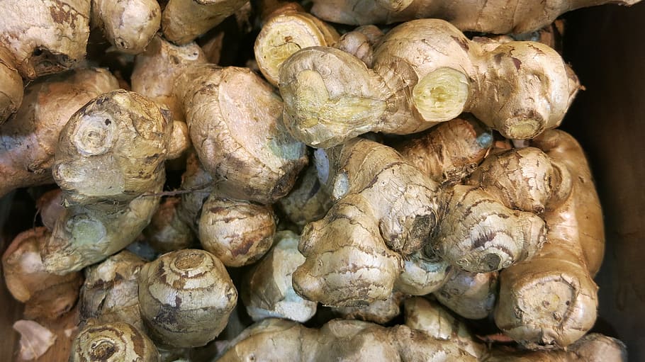 ginger, fresh, raw, spice, herb, cooking, kitchen, root, healthy HD wallpaper