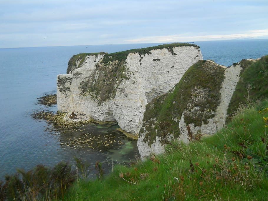 england, rock, coast, cliffs, white cliffs, atlantic, water HD wallpaper