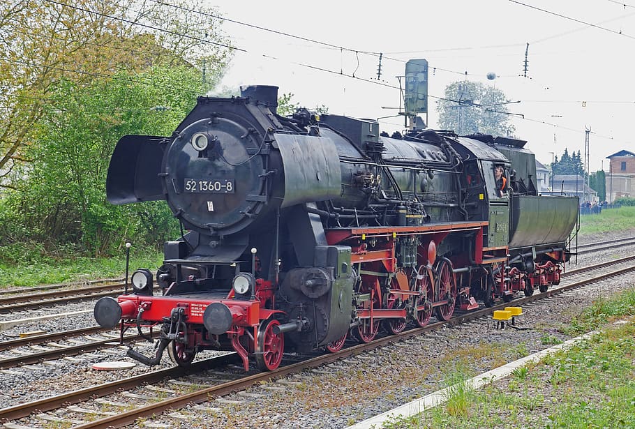 steam locomotive, shunting, implement, goods train locomotive