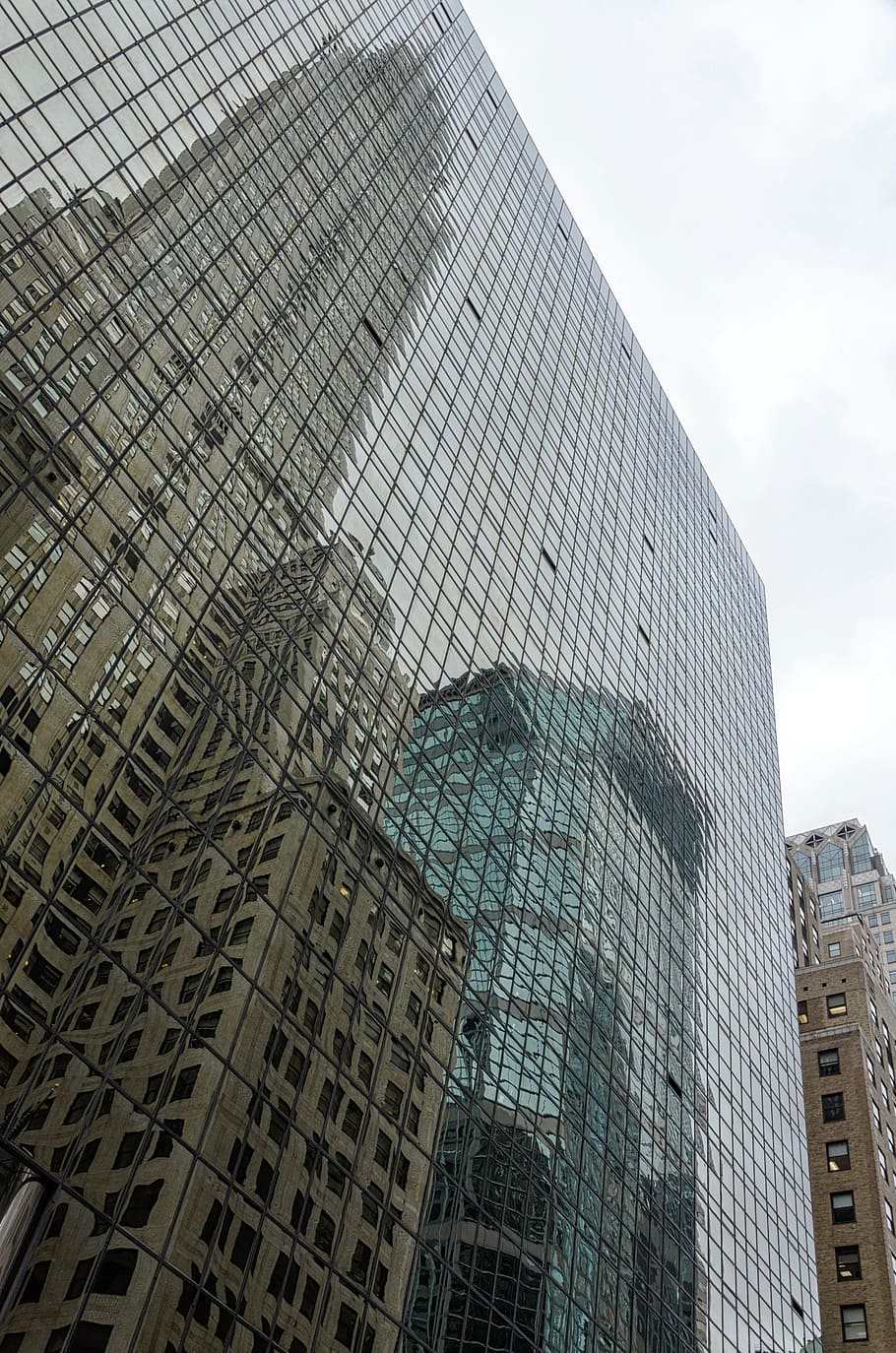 skyscraper, office, architecture, large, glass, company, town center HD wallpaper