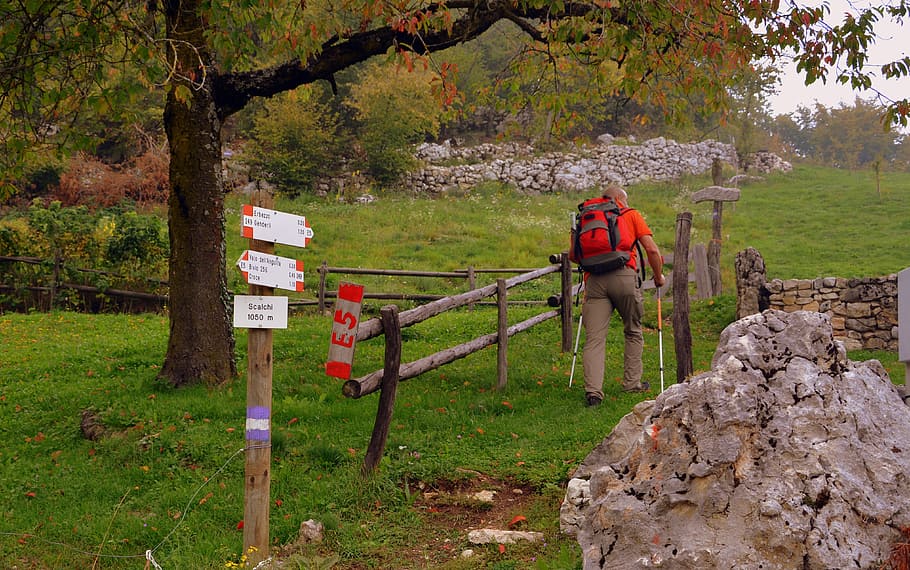 signal, excursion, walk, mountain, indication, autumn, the european path