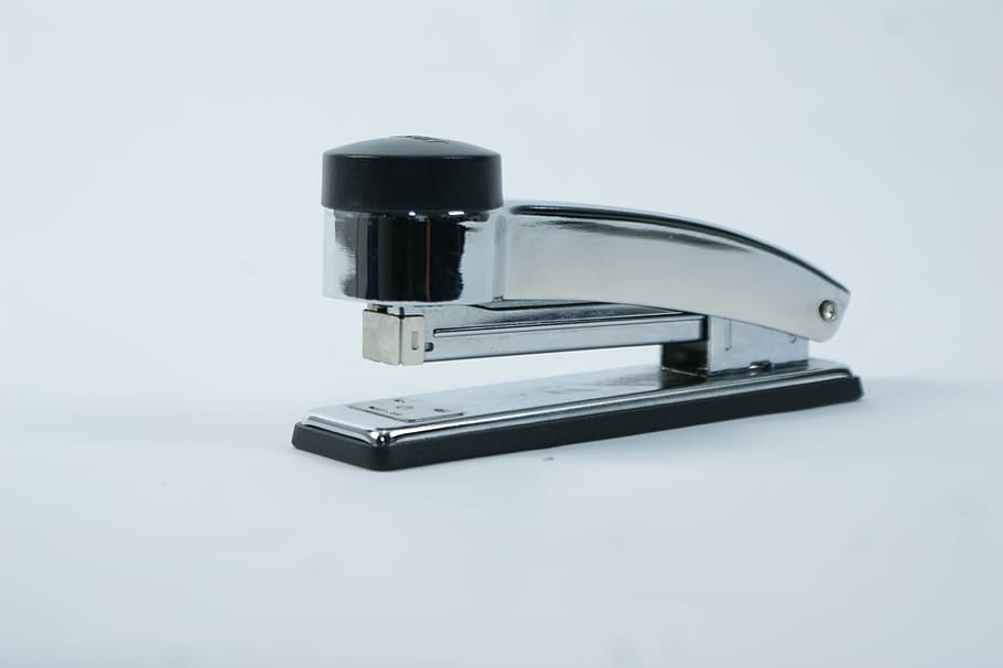 Stapler, Office, Article, studio shot, no people, close-up HD wallpaper