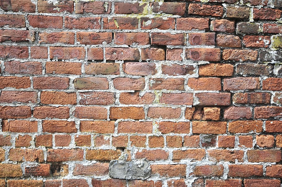 photography of brown bricked wall, bricks, old, aged, dirty HD wallpaper