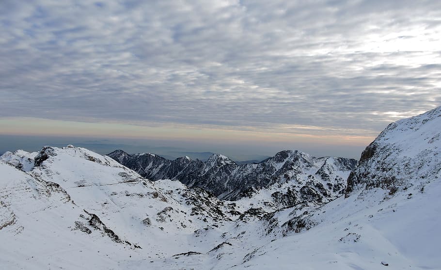 Mountains, Snow, Clouds, Alps, sky, carega, landscape, italy HD wallpaper
