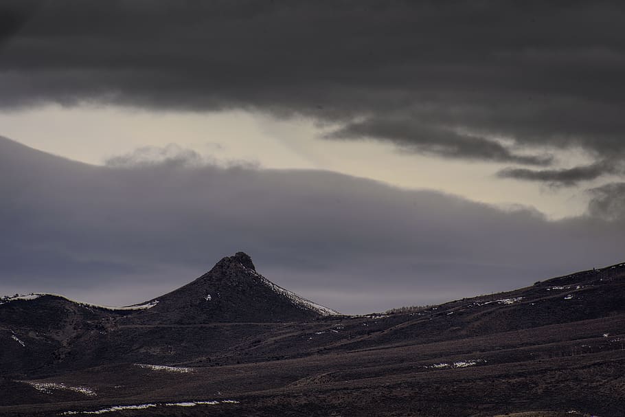 mountain, highland, cloud, sky, summit, landscape, nature, valley HD wallpaper