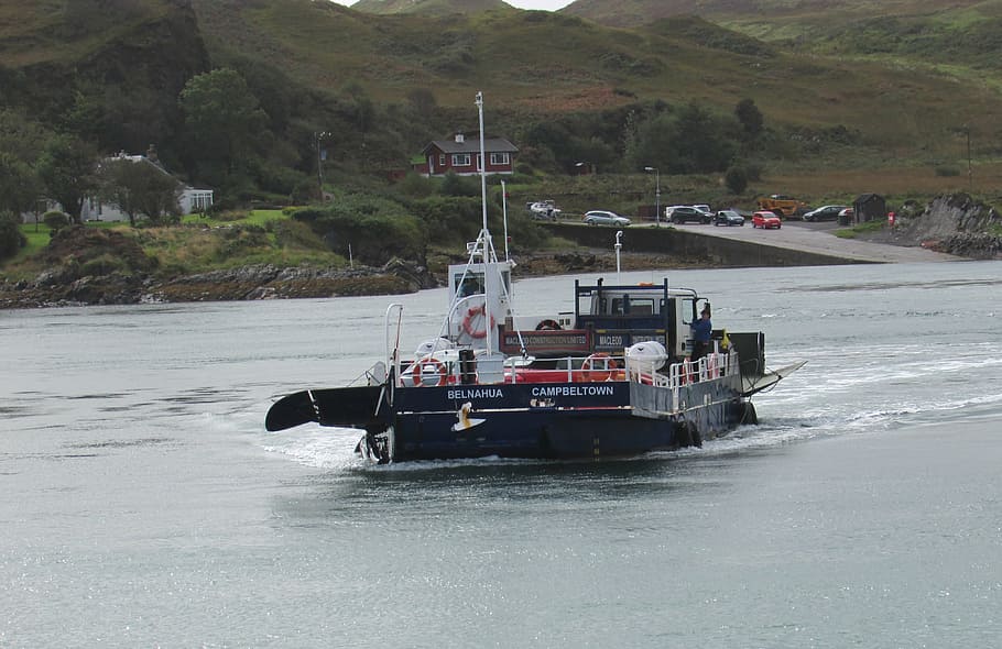 scotland, luing, ferry, island ferry, west coast, small ferry