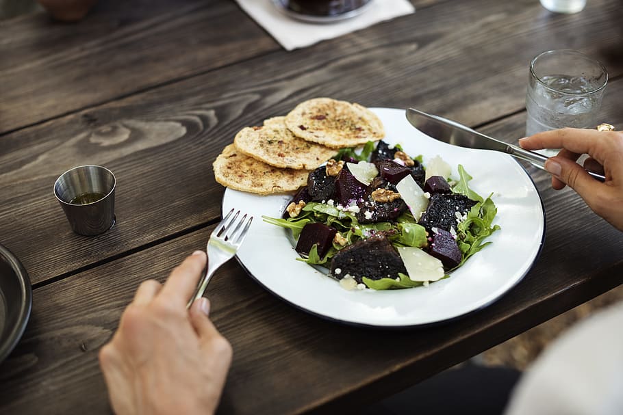 bread, food, plate, salad, appetizer, culinary, delicious, dinner HD wallpaper